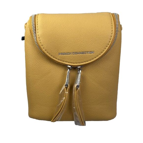 French Connection Noreen Slouchy Easy Crossbody Bag In Sunset Gold MSRP $78 NWT - Picture 1 of 7